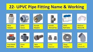 UPVC Pipe Fitting Name and Working I Plumbing Skills