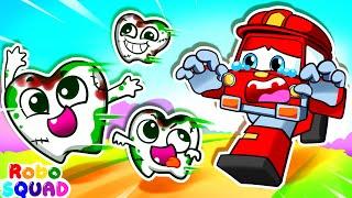 No! Where Are My Teeth? How to Brush Your Teeth with Elvin! | Nursery Rhymes | RoboSquad Kids Songs