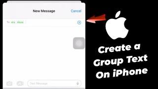 Create a Group Text on iPhone