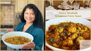 Turkey Meatballs in Coconut Curry Sauce - HD 1080p