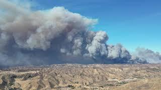 Hughes Fire Eruption in Castaic, California 