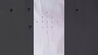 5-1 dots rangoli-Small muggulu-daily rangoli-melikala muggulu-sikku kolams-#haibujjirangoli-#shorts