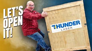 Un-crating the Thunder Laser Aurora 8 Fiber Laser!