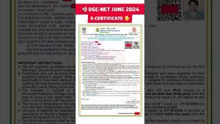 My UGC NET E-Certificate 2024  | JRF and Assistant Professor | AIR 1 Yukti Jain | 100 %iler #ugcnet