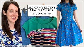 All of my recent sewing makes! | May 2023 | A dress, a summer co-ord set, swimwear and more...