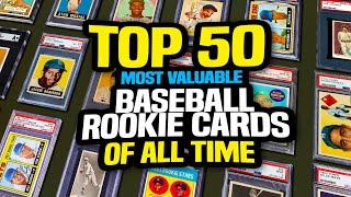 Top 50 Rookie Baseball Cards of All Time - Most Valuable & Highest Selling #baseballcards