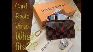 Louis Vuitton (LV) | Card Recto Verso | What fits??