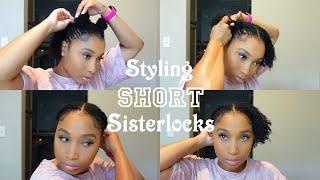 5 Easy Hairstyles For Short Sisterlocks | Kera Nichelle