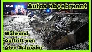 ️Während Atze Schröder Show️AUTOS DER ZUSCHAUER IN FLAMMENAm Haus Auensee in Leipzig