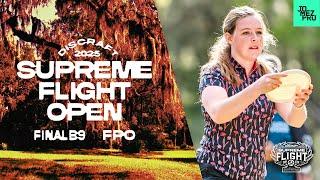 2025 Supreme Flight Open | FPO FINALB9 | Handley, Salonen, Velediaz, Hansen | Jomez Disc Golf