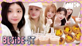 Egg tart & Milk tea Mukbang in Macau | ILLIT (아일릿) [BESIDE-IT]