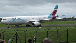 RARE DIVERSION! - (EUROWINGS) DISCOVER AIRLINES A330-300 ARRIVES AT MANCHESTER AIRPORT, 24/09/23 ️