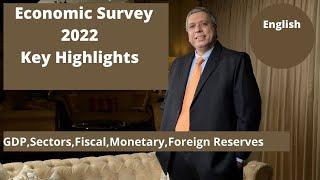 India Economic Survey 2022 : Key Highlights English