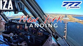 [LAST ONE] B777 JFK  New York | LANDING 04R | 4K Cockpit View | ATC & Crew Communications