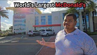 ORDERING A MCPIZZA FROM THE WORLD'S LARGEST MCDONALD'S IN ORLANDO FLORIDA