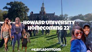 Howard University Homecoming 2022 Part 1 | College Vlog Howard University | KaylaDottCom