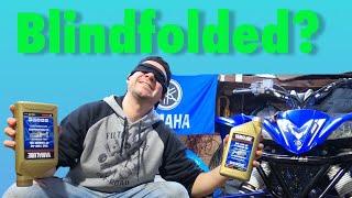 Changing the oil blindfolded on a ATV | Yamaha | YFZ450r | blindman