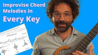 4 Steps to Improvise Chord Melodies in Any Key with Barry Harris's #jazz #method for #guitar