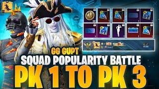 Pk1 To Pk3 Popularity Battle Journey - Squad Popularity battle - How To Win Popularity Battle