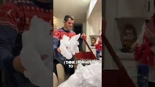 Her husband didn’t expect this Christmas surprise ️