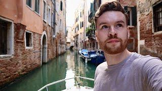 Boat Ride Through Empty VENICE Canals, Italy 