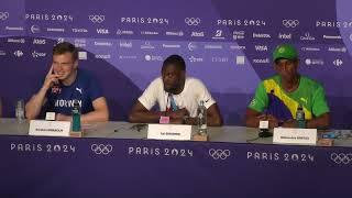 Rai Benjamin Wins Paris Olympics 400m Hurdles Gold [Press Conference]