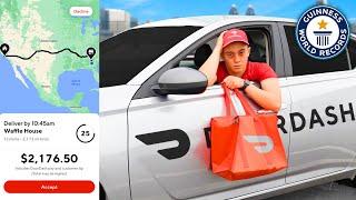 I Delivered The World's Longest DoorDash Order (2,283 miles)