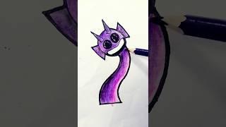 Drawing Durple in Phase_1,Phase_2,Phase_3,Phase_4 #drawing #art #shorts #sprunki