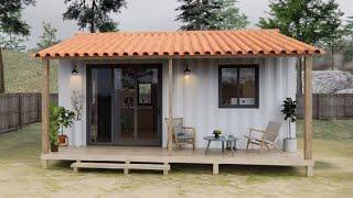 Simple Tiny Container Living, Minimalist House Design | Living Design Tiny House