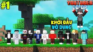 Mình Lại Tham Gia 1 Server Của Các Youtuber !! Khởi Đầu Vô Dụng.. | KiraMC Minecraft YTB Co-op Tập 1