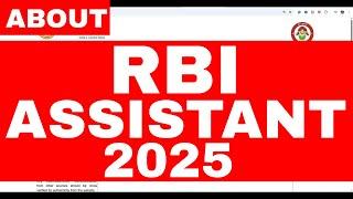 RBI ASSISTANT 2025
