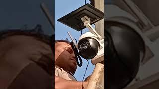 CP plus Z44R 4MP Solar CCTV camera installation