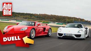 Porsche 918 Spyder vs. Porsche Carrera GT (2021) | Porsche-Kracher im Check | Duell mit Moritz Doka