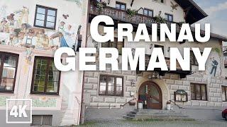 Grainau Small Bavarian Village GERMANY • 4K 60fps ASMR Real Time Virtual Walking Tour