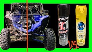 IS LEMON PLEDGE THE ULTIMATE SXS CLEANER? SC1 VS. PLEDGE DETAILING CHALLENGE | SXS | UTV | ATV