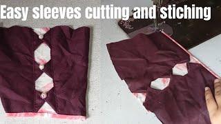 Sleeves design//New sleeves cutting and stiching//Made by Lata karlupia.....