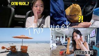 남편이 쓸데없는 선물을 준다면..? | 아우터 뱅크스 휴가 | 눈이 번쩍 뜨이는 차돌비빔면 후기 | 첫 신용카드!