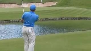 Sergio Garcia - Golf Swing, Pitching into 17th at Valderrama