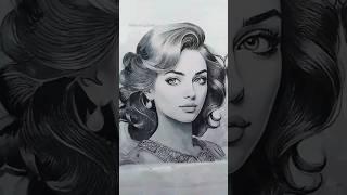 How to draw beautiful portrait|| Easy portrait drawing|| #art#drawing#ytshorts