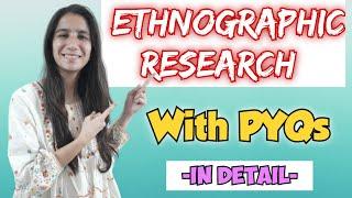 Ethnographic Research | In Detail | UGC NET Paper-1/ UGC NET Education/M.Ed./M.A.@InculcateLearning