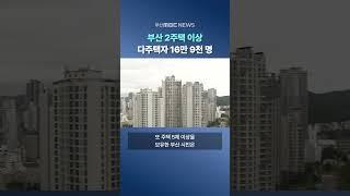 부산 2주택 이상 다주택자 16만 9천 명