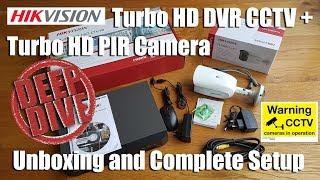 Hikvision Turbo HD PIR Camera + Turbo HD DVR CCTV [Unboxing and Complete Setup]