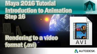 #16 How to render a video in Maya 2016 | Maya animation tutorial