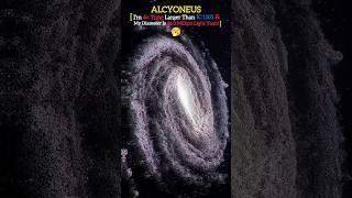 MILKY WAY VS ALCYONEUS!! Largest Galaxy In The Universe #youtubeshorts #milkyway #galaxy