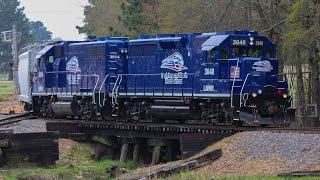 Louisiana Northwest Railroad Interchange Operations in Arkansas!