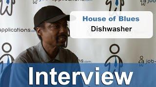 House of Blues Interview - Dishwasher