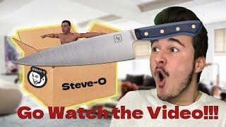 Go Watch my Steve-O Merch Unboxing Video