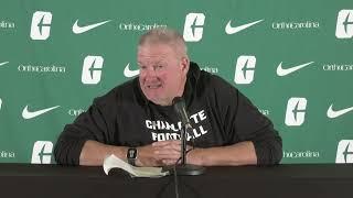 Charlotte Football: Week 9 Memphis Press Conference