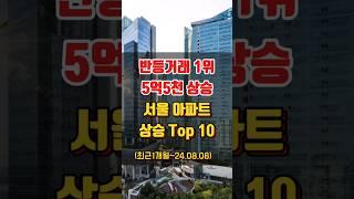 서울 아파트 매매 시세 상승 순위 Top 10 (최근1달 전 대비~24.08.08)