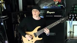 MJS 8 String Custom Pickups Demo (Humbucker & Stacked Big Single Coil)